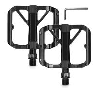 PWGHWG Pedales de Bicicleta de Montaña, 9/16 Pedales Bicicleta MTB Pedal de Bicicleta Antideslizante, Pedales de Aleación de Aluminio Plataforma, Pedales Bicicleta para Carretera Ciclismo