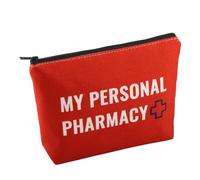 PWHAOO Bolsa de maquillaje para técnicos de farmacia, bolsa de cosméticos My Personal Pharmacy RX Gift Medicine Bag Medicine Pouch, Personal Pharmacy B