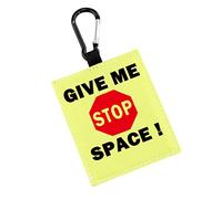 PWHAOO Parches colgantes de alerta para perros nerviosos/ansiosos con texto en inglés "Give Me Space Alert" para colgar en alerta de perro nervioso (GIVE ME Space Alert)