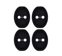 PWJLXY 4 Piezas Almohadillas Silicona para Cerradura Puerta Coches para Volkswagen T-Cross 2023-, Almohadillas Silicona para Cerradura Puerta Coches Vehicle Doors Locks Guard,Bla-CK