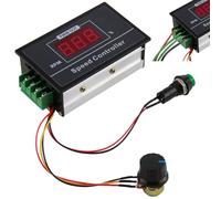 PWM Controlador de Velocidad del Motor, Controlador de Velocidad para Motor DC PWM, DC6V-60V 30A Regulador de Voltaje Motor, Regulador de Voltaje con Pantalla LED Digital y Potenciómetro