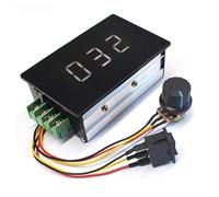PWM - Controlador de velocidad para motor con pantalla digital de 0 ~ 100 %, módulo de accionamiento ajustable DC6-60V 20A 6V 12V 24V 36V 48V 60V Módulo controlador de velocidad del motor