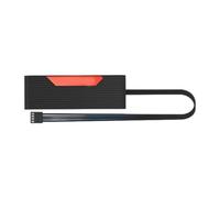 Pwms Fan Hub 5 puertos 12 V 4 pines ajuste de velocidad fuente de alimentación diseño trasero para PC construye estable accesorio de montaje de carcasa de PC