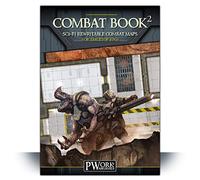 Pwork Wargames Combat Book 2- Science fiction Rewritable Combat Maps for Tabletop RPGs
