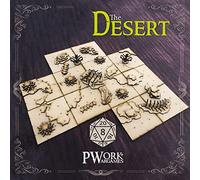 Pwork Wargames The Desert (El Desierto) - 3D Tactical maps RPG Fantasy Dungeon Tiles - Mapas tácticos 3D modulares de MDF 3 mm