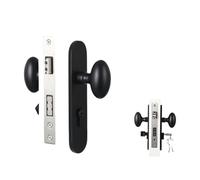 PWQBABJWL Door Handle Lock for Room Bathroom Oval Handles One-Piece Panel Duck Egg Shape Simple Design Mute Body Quieter 1Pcs