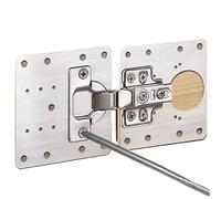 PWQBABJWL Stainless Steel Hinge Repair Plate with Screw Flat Fixing Brace Bracket 2/4/6/10Pcs(2Pcs)