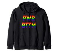 PWR BTTM | Orgullo Divertido de la Bandera del Arco Iris Gay de Power Bottom Sudadera con Capucha
