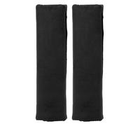 +PWR Car Parts Almohadillas de cinturón Velour Negras (2 Unidades). Universales, Suaves y cómodas. Evitan Rozaduras. Diseño Elegante. 100% poliéster Lavable