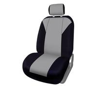 +PWR Car Parts Fundas de Asiento Delantera Universal Torino Gris y Negra. Airbag Compatible. Completo para 1 Asiento. Fabricada en Polyester