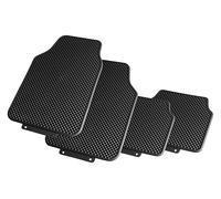 +PWR Car Parts Juego de Alfombras de Goma Sorrento para Coche Universales. 100% PVC Reciclado, tamaño 68x45 cm / 48x38 cm. Antideslizantes. Protegen el Suelo Original.