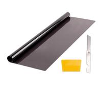 +PWR Car Parts Lámina Solar Negra Homologada 70 x 300 cm. Protege el Interior del Coche de los Rayos del Sol. Adherencia Absoluta sin Ventosas.