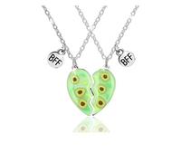 Pwsap Lindo BFF Collares Magnéticos, Palta Best Friends Collares, Collar de la Amistad para 2, Joyería de Amistad San Valentín para Niñas Madre Amigos Hermanas Sobrinas Mujeres