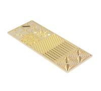 Pwshymi 1 PPCS Bandeja de Sello de Cubo de Hielo Reutilizable, Cobre Clear Ice Cube Diseño de Diseño para Cócteles Accesorios de Camarero de Whisky, Estética Moderna