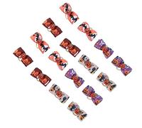 Pwshymi 16 Lazos Bonitos para el Pelo de Perros para Estilismo de Mascotas y Fiestas de Halloween, Colores Mezclados, Tamaño Pequeño, Diseño de Banda de Goma