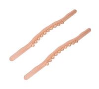Pwshymi, 2 uds, Palo Raspador de Madera, 10 Puntos de Masaje, Esfuerzo Moldeador del Cuerpo, Ahorro de Madera, Palo Gua Sha para Partes del Cuerpo