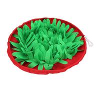 Pwshymi Almohadilla para Olfatear Perros, Alfombrilla de Alimentación Antideslizante Ajustable para Juego Interactivo y Alivio del Aburrimiento para Cachorros y Gatos, Tela de Fieltro, 1 Unidad (Roja)