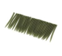 Pwshymi Aparejo de Pesca con Mangas de 30 Uds, Deslizable, Giratorios de Rápido con Interior Suave para Accesorios de Aparejos de Pesca Al Aire de Carpa (Verde)