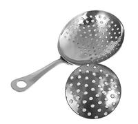 Pwshymi Bar Colador de Cócteles Cuchara Julep de Acero Inoxidable Herramienta de Barra Uso de Absenta Auténticos Diseños Exquisitos Antiguos Cocina Casera Acero Inoxidable