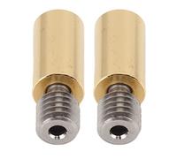 Pwshymi Bi Metal Heatbreak 2 Uds Durable Ti Aleación Latón Heat Break para Impresoras 3D PT100 V6 Prusa I3 MK3, Resistente a la Temperatura