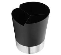 Pwshymi Caja de Almacenamiento de Cucharas con Pajita para Beber, para Tienda de té con Leche y Cafetería, Organizador de Escritorio para Barra de Vajilla, 16,2x14,3x12cm, Negro