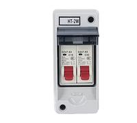 Pwshymi Caja de Distribución Resistente Al Agua IP65, Carcasa MCB Compacta y Duradera de 2 Vías para Uso en Exteriores, Material de PC ABS Residencial y Comercial (16A 32A)