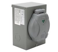 Pwshymi Caja de Entrada de Energía para Generador de 50A, Resistente, con Resistencia Al Agua y Al Polvo, para Remolques de Vehículos Recreativos, 12500W