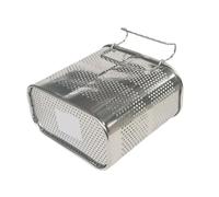 Pwshymi Cesta para Palillos de Acero Inoxidable, Rejilla de Secado Resistente a la Oxidación para Cocina, 2 Compartimentos Divididos para Utensilios, 5,5x3,1x5,1 Pulgadas