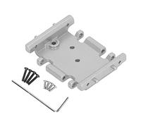 Pwshymi Chasis de Caja de Onda Media RC para ECX 1/24 Barrage RGT 1/24 FTX/Estructura Compacta de Aleación de Aluminio Fácil de Instalar (Plata)