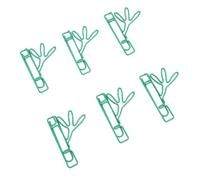 Pwshymi Clips de Papel de Acero Inoxidable con Forma de Planta, 100 Unidades, Marcadores Decorativos para la Escuela y el Trabajo (#2)