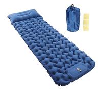 Pwshymi Colchoneta para Dormir para Acampar, Colchón Doble Inflable Ligero, Color Marino, para Acampar y Hacer Senderismo en Familia