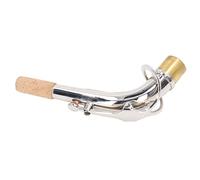 Pwshymi Curva del Mástil para Saxofón Alto de 24,5 Mm Plateado para Mejorar el Rendimiento y la Calidad del Sonido