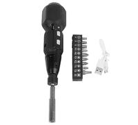 Pwshymi Destornillador Eléctrico Inalámbrico de 3.6V, 2 en 1 Destornillador de Potencia con Luz LED USB Recargable 280 Rpm para Reparación de Muebles