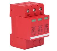 Pwshymi Dispositivo de Protección contra Sobretensiones para Caja Combinadora 40KA DC1000V Rojo con Material de PC Retardante de Llama Fácil Instalación para Sistemas Eléctricos (Hebreo)