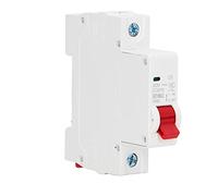 Pwshymi Disyuntor 1P DC 250V MCB Interruptor de Protección Compacto 6000A Capacidad de Ruptura para Sistemas de Energía Solar Durable y Fácil de Instalar