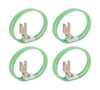 Pwshymi Juego de 4 Prensatelas de Doble Anillo de Plástico de para una Experiencia de Costura Suave en Máquinas Industriales
