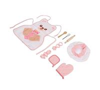 Pwshymi Juego de Chef para Niños, Juguetes Educativos de Cocina, Delantal Ligero y Cómodo, Sombrero para Niños, 10 Piezas