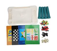 Pwshymi Juego de Mesa 8 en 1 para Niños con Mesa Portátil de Damas de Ajedrez para Noches de Juegos Familiares a Partir de 3 Años