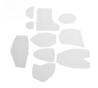 Pwshymi Juego de Reglas de Plantilla de Oso con Memoria Acrílica para Acolchar Osos, para Principiantes, Bricolaje, Producción Fácil para Recuerdos de la Infancia, material: Acrílico, 10 X Reglas de