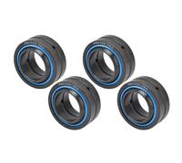 Pwshymi Juego de Rodamientos Esféricos, 4 Piezas, Accesorio de Bola Lisa Radial Ranurado Profundo para Maquinaria de Ingeniería, Acero con Alto Contenido de Carbono (GE25ES-2RS)