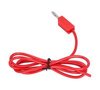 Pwshymi Kit de Cables de Prueba de Conector Banana Versátil 30VAC-60VDC 19A Cable de Soldadura Fácil para Varios Proyectos Eléctricos 4 Mm (Roja)