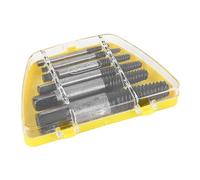 Pwshymi Kit de Extractores de Pernos Rotos de 6 Piezas con Caja de Almacenamiento Amarilla de Acero Resistente para Reparaciones Fáciles en el Hogar