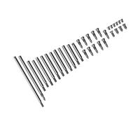 Pwshymi Kit de Piezas de Reparación de Clarinete con 13 Rodillos y 21 Tornillos para Mantenimiento DIY en Casa en Acero Inoxidable