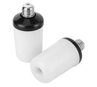 Pwshymi Lámpara de Efecto de Llama de Simulación de Fiesta de Boda 2 Piezas 99 LED Bombilla de Fuego con Base E27 para Club Nocturno Efecto de Luz Dinámica de 360 grados 85-265 V