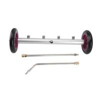 Pwshymi Limpiador de Tren de Rodaje, Escoba de Agua Eficiente de Alta Presión para Camión, SUV, Remolque, Boquilla de Acero Inoxidable de 16", 4000PSI para Limpieza Al Aire Libre (morado negro)