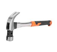 Pwshymi Martillo para Acampar Ligero de Acero Inoxidable, Ergonómico, Removedor de Estaca Magnético Multifuncional para Profesionales Al Aire (Cabeza redonda)