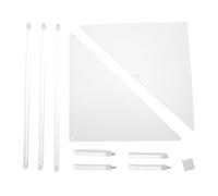 Pwshymi Mesa Auxiliar de Acrílico para Estante de Esquina Pequeña Triangular Que Ahorra Espacio para Sala de Estar, Dormitorio, Baño, Mesa Auxiliar de Esquina Transparente, Estante de Exhibición de