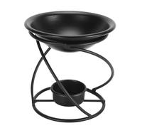 Pwshymi Metal Wax Melt Burner Aceite Essential Warmer con Tazón de Hierro y Soporte para la Sala de Estar de la Oficina en Casa de Decoración del Dormitorio (Tipo B)
