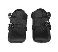 Pwshymi Mini Patines de esquí para un Fácil Control Esquís de Patinaje de Nailon Cortos y Elegantes para Deportes de Invierno Negro Talla única
