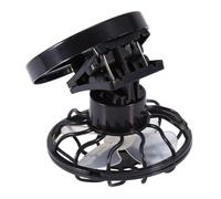 Pwshymi Mini Ventilador Eléctrico Solar con Abrazadera/soporte para Viajes, Camping, Senderismo, Aire Acondicionado Portátil, Ventilador de Celda de Refrigeración para Actividades Al Aire Libre